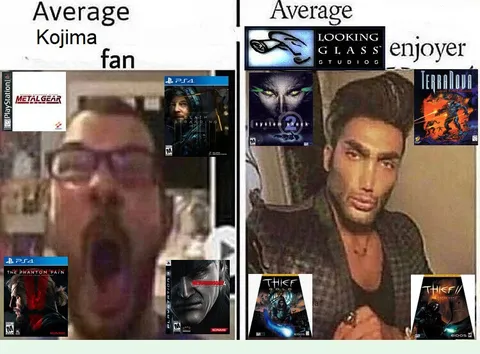 Average Kojima Fan vs Enjoyer