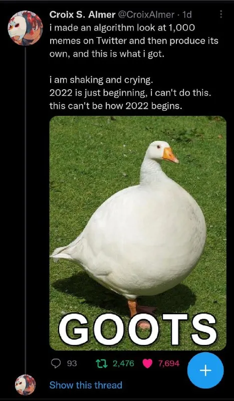 Algorithm Produces Goofy Goose Meme