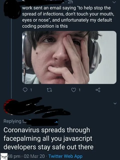 Default Coding Position Facepalm