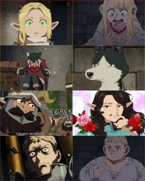 Dungeon Meshi Imposter Collage
