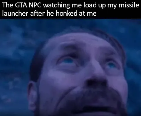 GTA NPC Missile Launcher Reaction