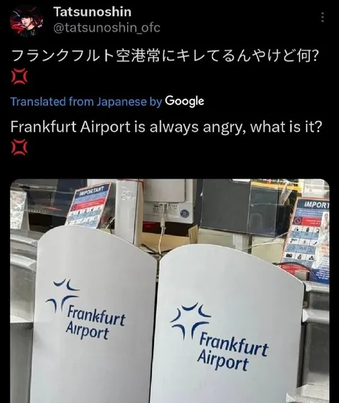 フランクフルト空港が怒っている理由