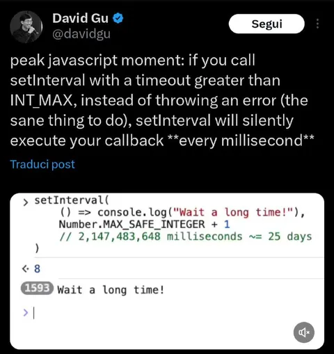 Peak JavaScript Moment