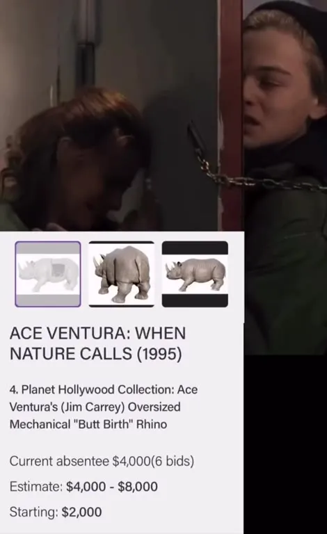 Ace Ventura Rhino Auction Reaction