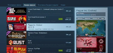 Лидеры продаж с чумой