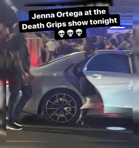 Jenna Ortega at Death Grips