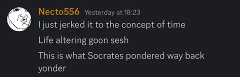 Socrates Ponders Time