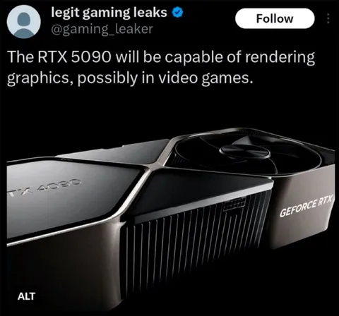 RTX 5090 Gaming Leak