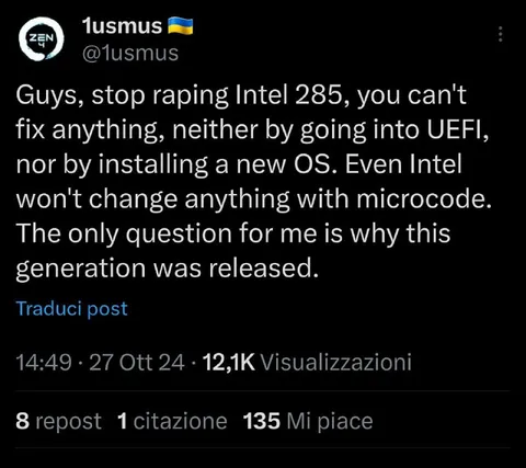 Intel 285 Generation Released