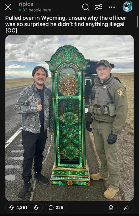 Wyoming Officer Finds Nothing Illegal