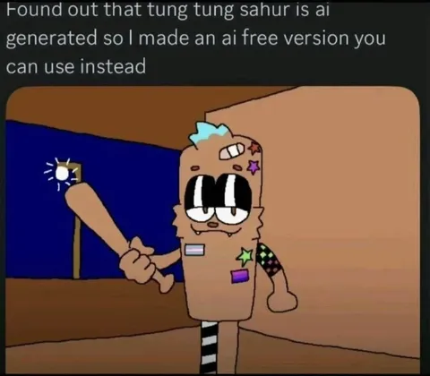 AI-Free Tung Tung Sahur Version