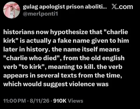 Fake Name Charlie Kirk Theory