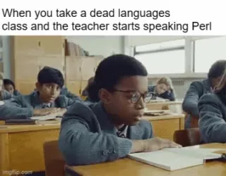 Teacher Starts Speaking Perl