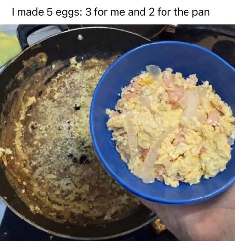 Five Eggs, Two for the Pan