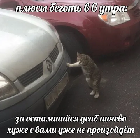 Плюсы беготы в 6 утра
