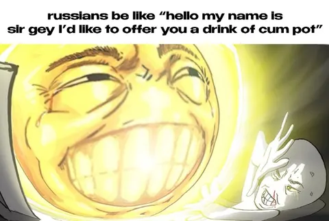 Russians Offer a Drink of Cum Pot