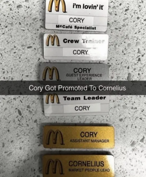 Cory Got Promoted to Cornelius