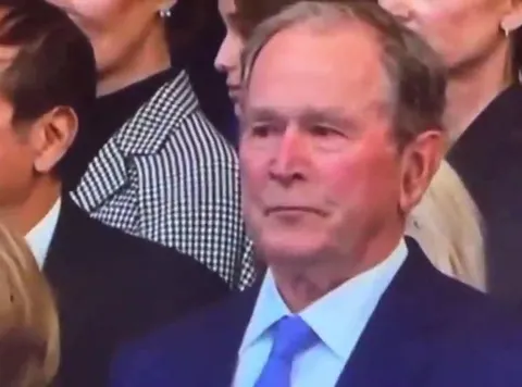 George Bush Smiles Like Michael Bay