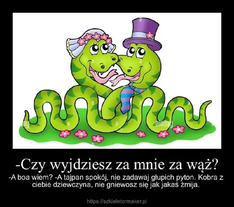 Czy wyjdziesz za mnie za wąż
