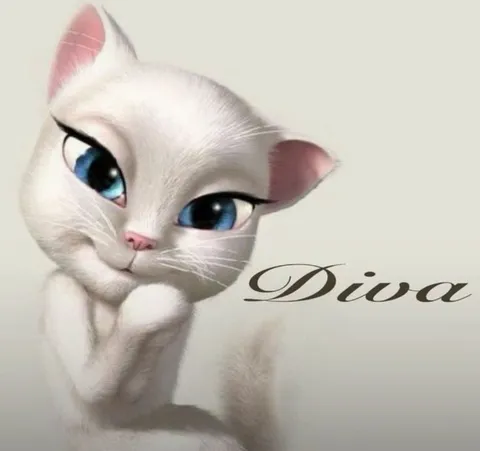 Diva White Cat