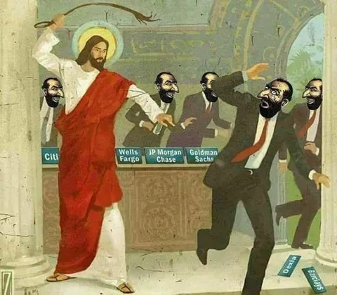 Jesus Drives Out the Bankers