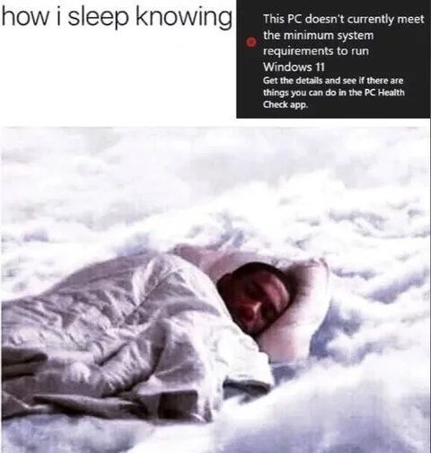 Sleeping Through Windows 11 Requirements