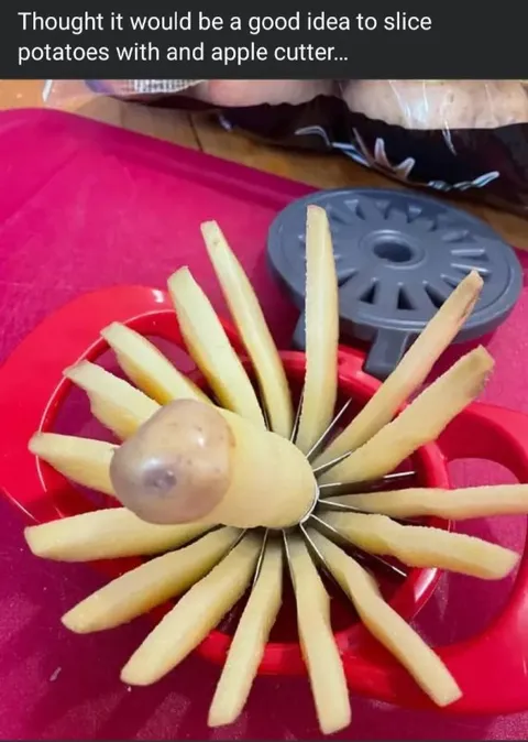 Apple Cutter Potato Disaster