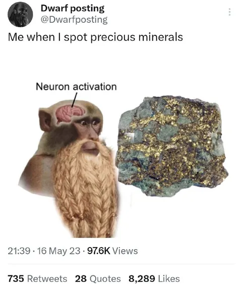 Monkey Sees Precious Minerals