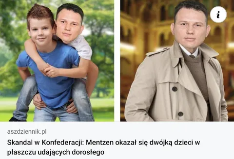 Mentzen jako dwójka dzieci