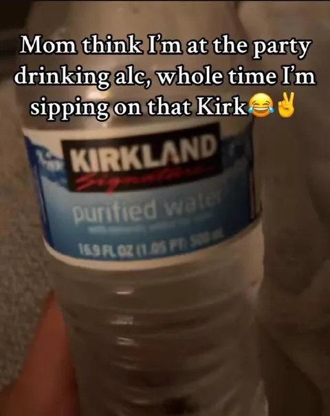 Sipping Kirkland at the Party