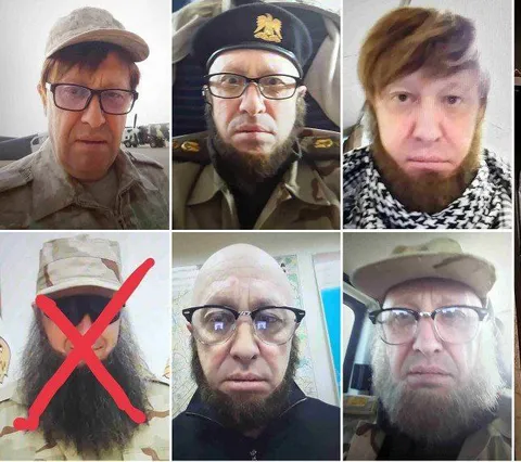 Мужчина в шести образах