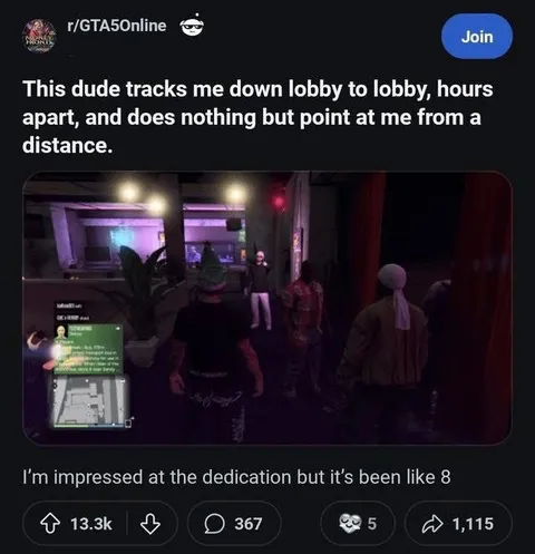 GTA Online Pointing Stalker