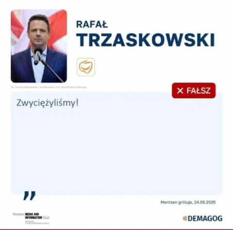 Trzaskowski ogłasza zwycięstwo