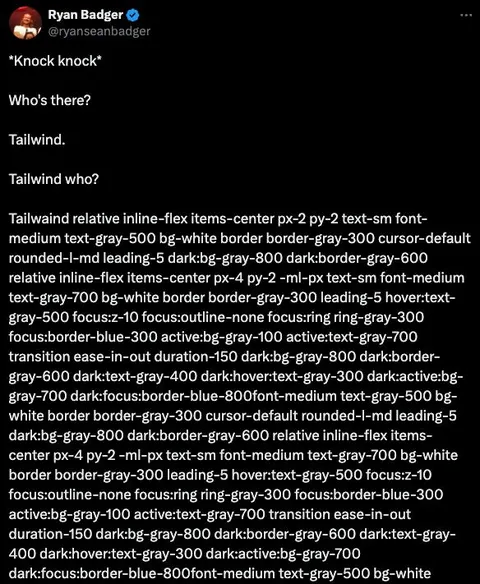 Tailwind Knock Knock Joke