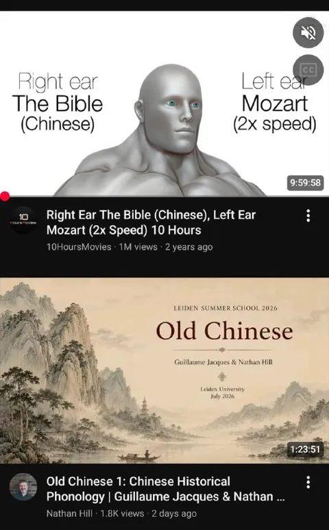 Right Ear Bible Left Ear Mozart