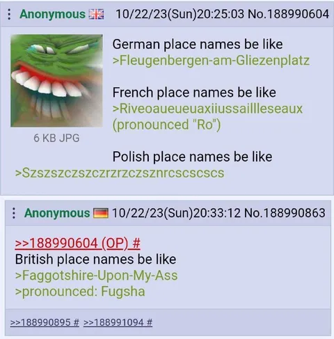 European Place Names Be Like