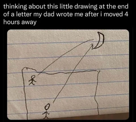 Dad’s Letter Drawing After Moving
