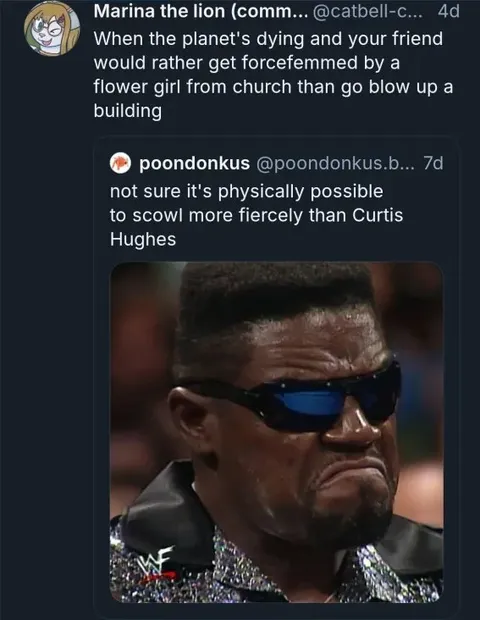 Curtis Hughes Scowl Reaction
