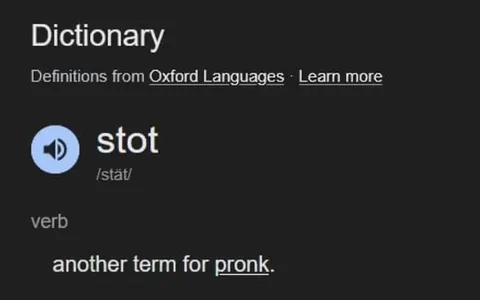 Stot Means Pronk