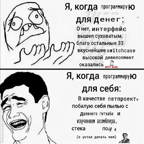 Программирование за деньги и для себя