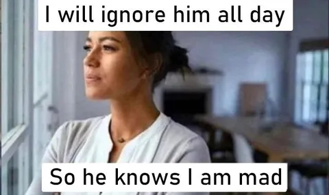 Ignoring Him So He Knows