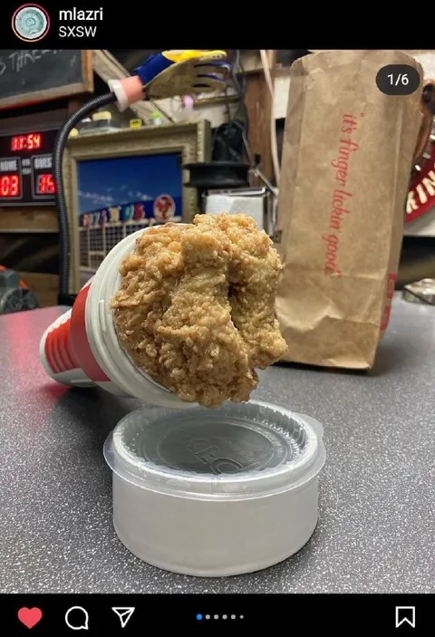 Fried chicken in a cup