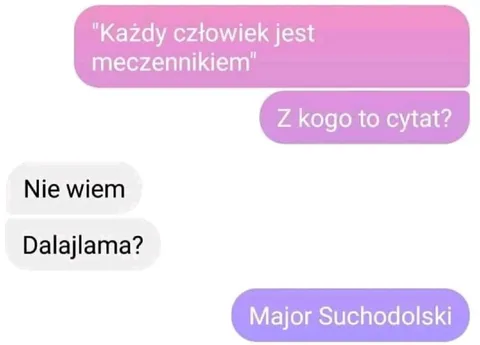 Każdy człowiek jest męczennikiem