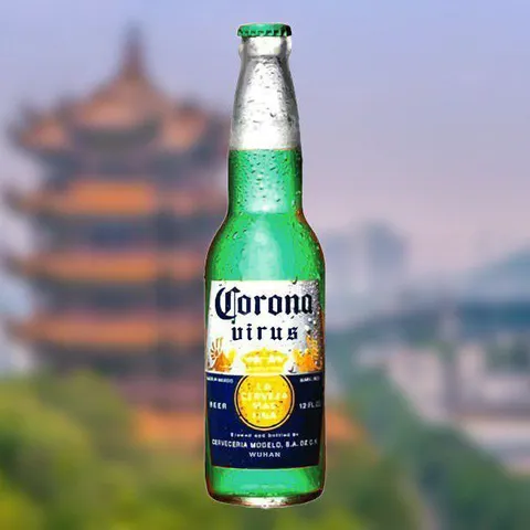 Corona Virus Beer in Wuhan