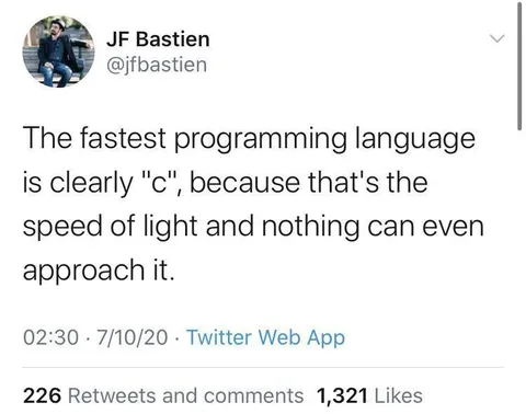 Fastest Programming Language Is C