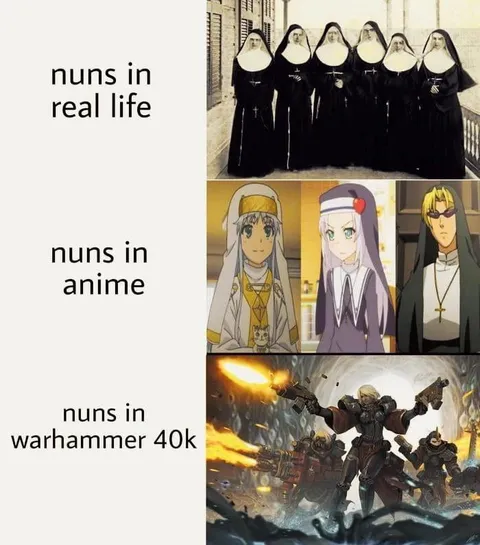Nuns in Warhammer 40k
