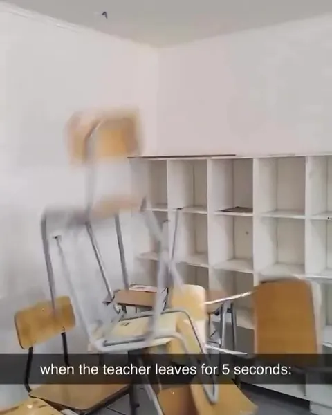 Classroom Chaos When Teacher Leaves
