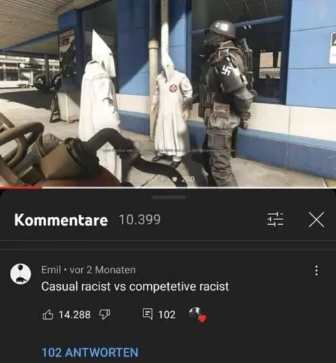 Casual Racist vs Competitive Racist