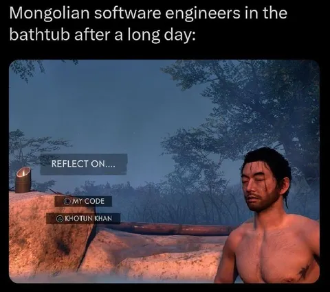 Mongolian Software Engineers Relaxing