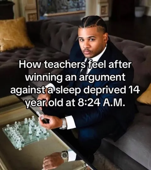 Teacher Wins Morning Argument